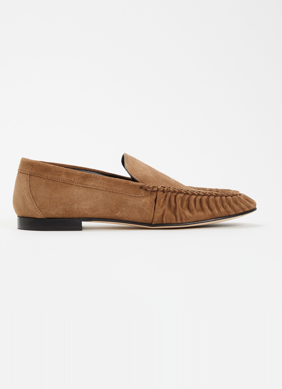 Odare Elena loafer van suéde  - voorkant 4 cognac