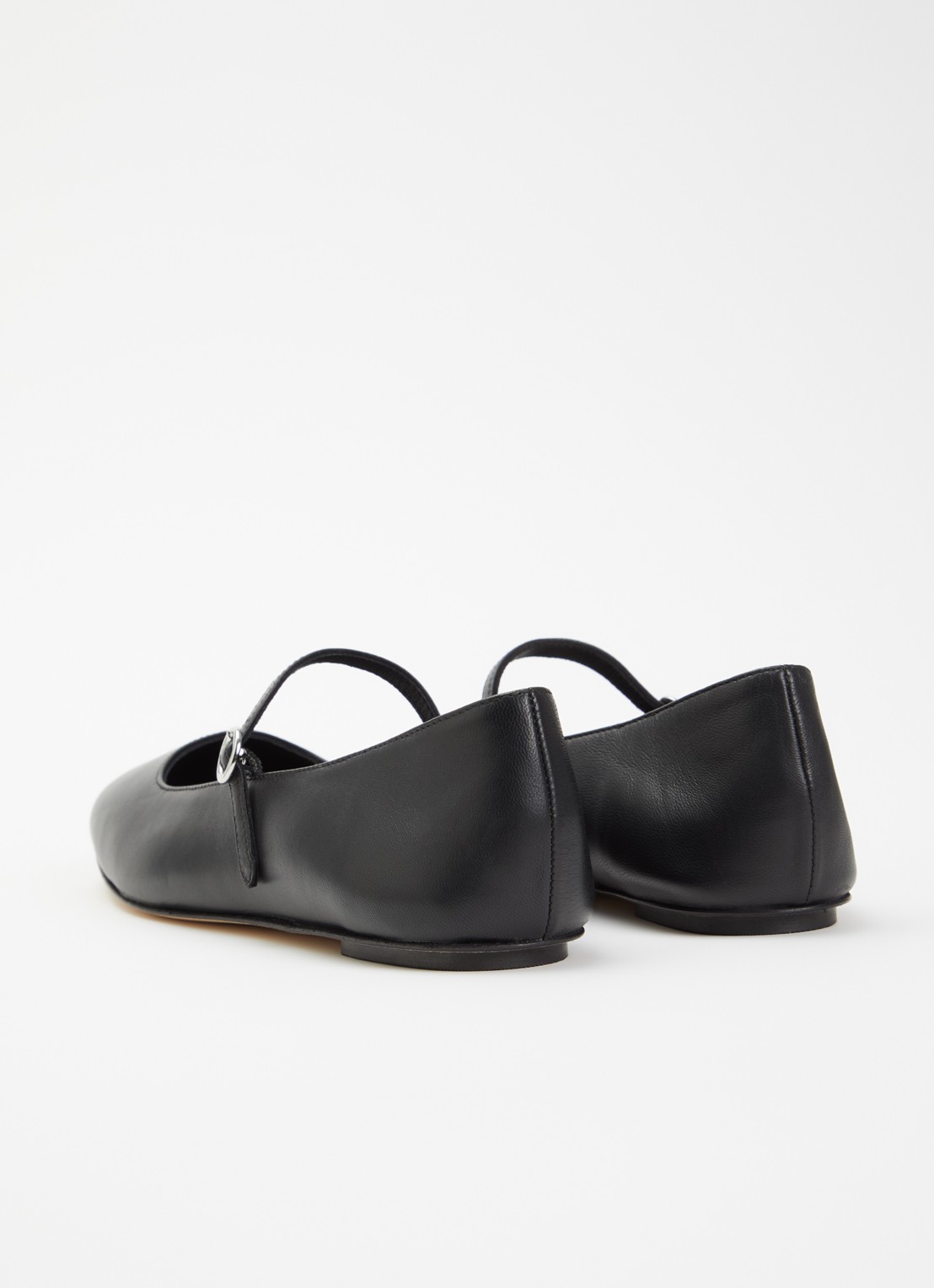 Odare Pamplona ballerina van leer met gespdetail - achterkant 2 zwart