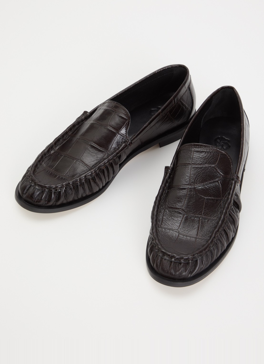 Odare Rudi loafer van leer  - detail 3 donkerbruin