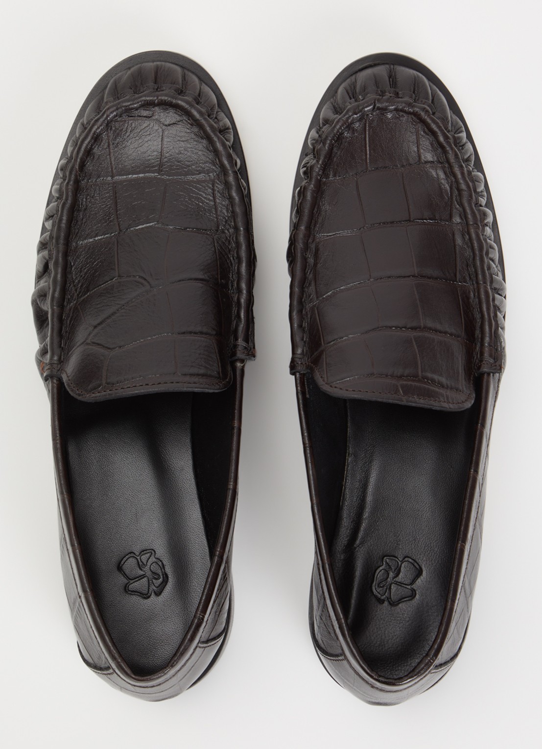 Odare Rudi loafer van leer  - detail 4 donkerbruin