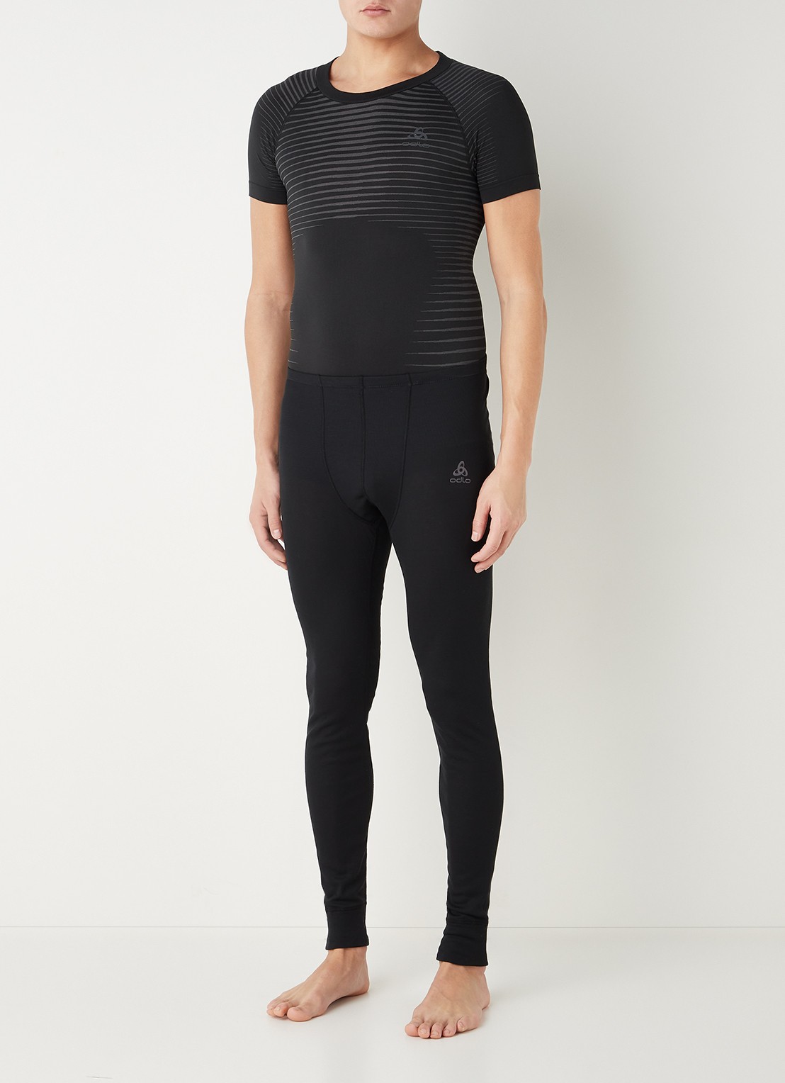 Odlo Active Warm lange onderbroek  - voorkant 5 zwart