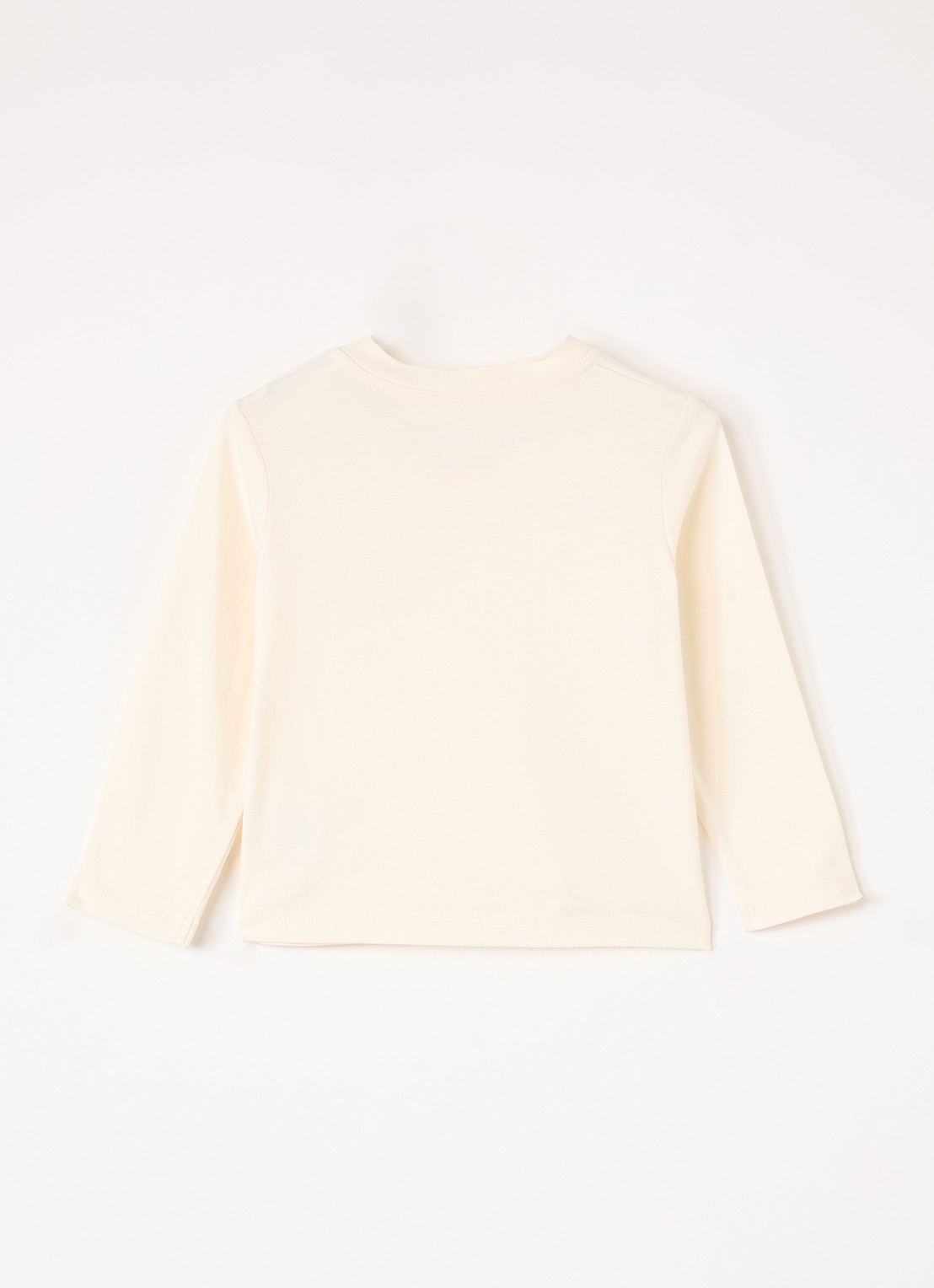 Off-White Badge Gallery longsleeve met logoprint - voorkant 3 beige