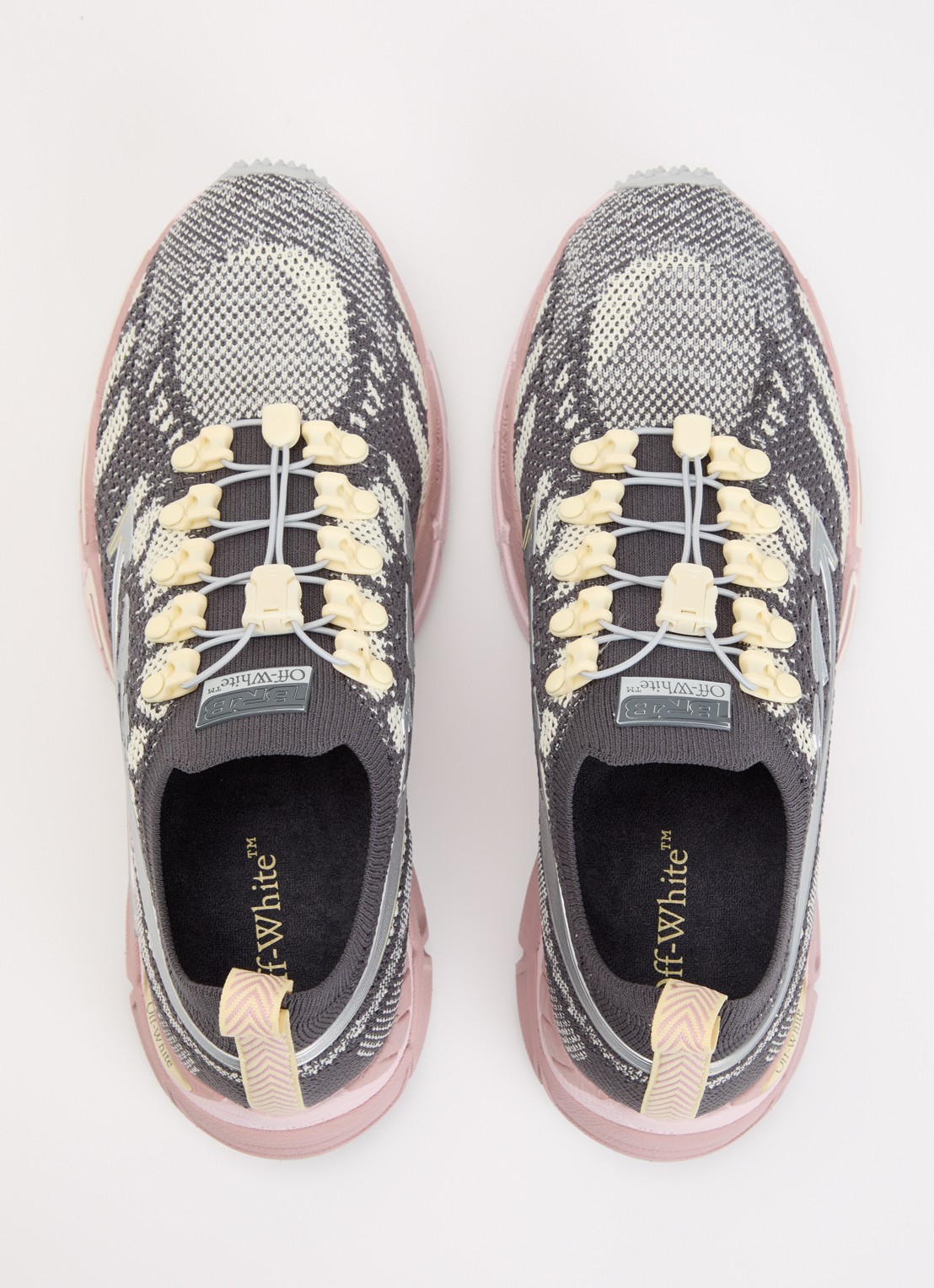 Off-White Be Right Back sneaker met mesh details - detail 4 grijs