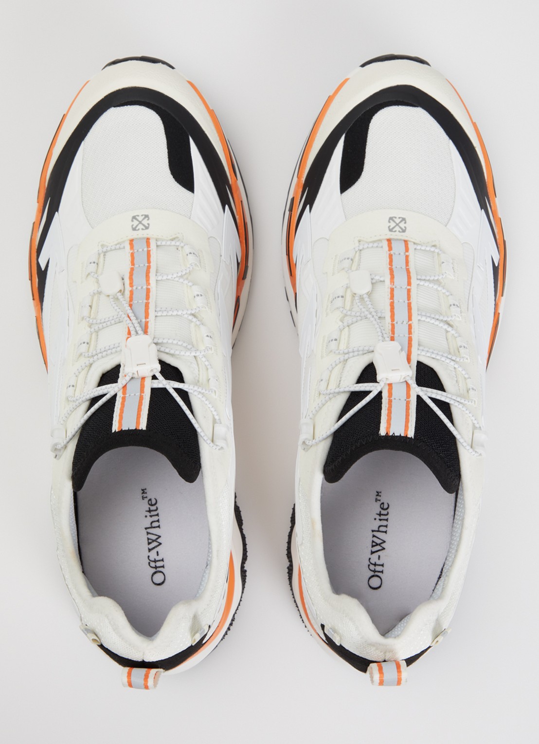 Off-White Be Right Back Trail sneaker met details van mesh - detail 3 wit