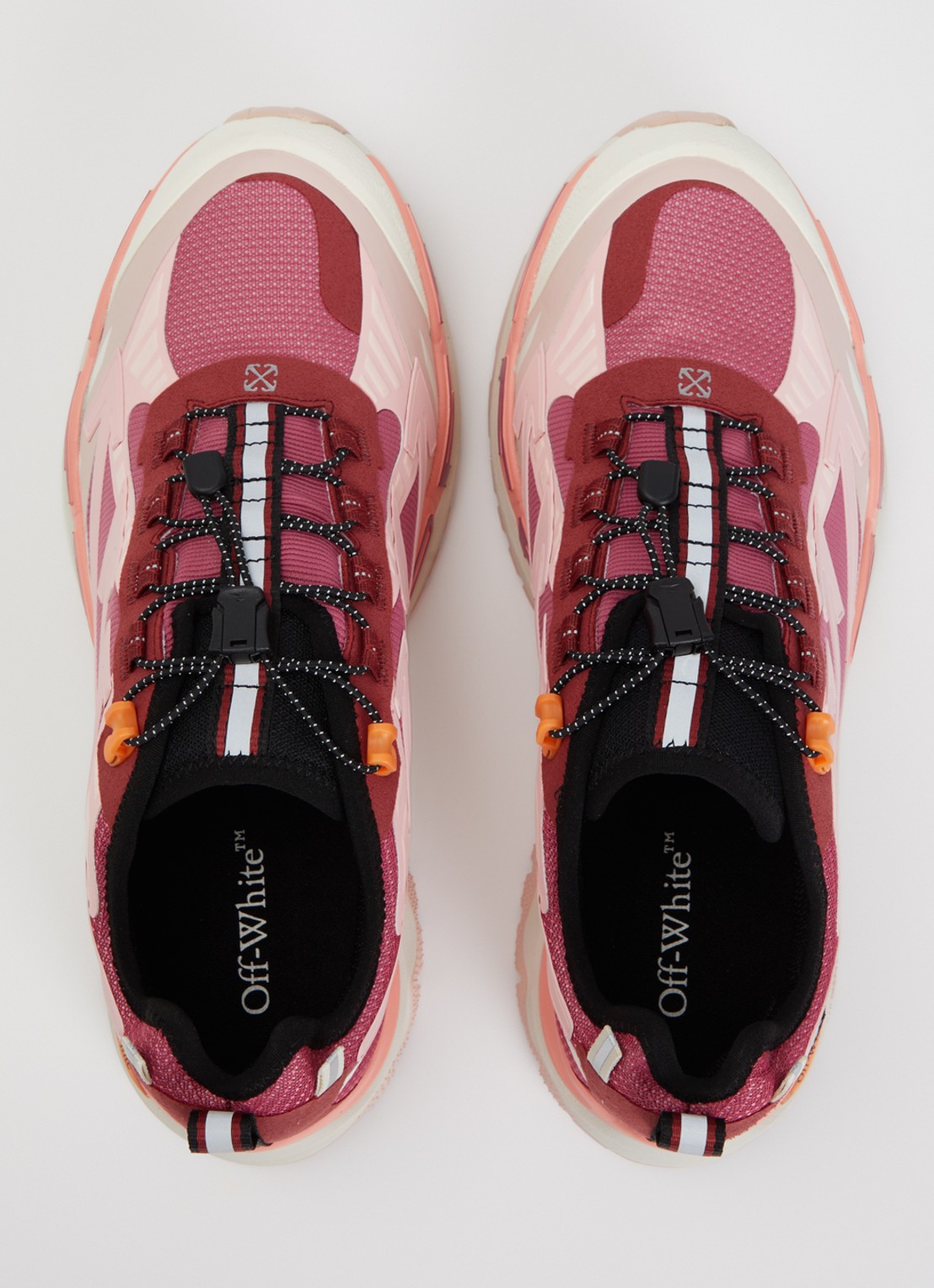 Off-White Be Right Back Trail sneaker met mesh details - detail 2 roze