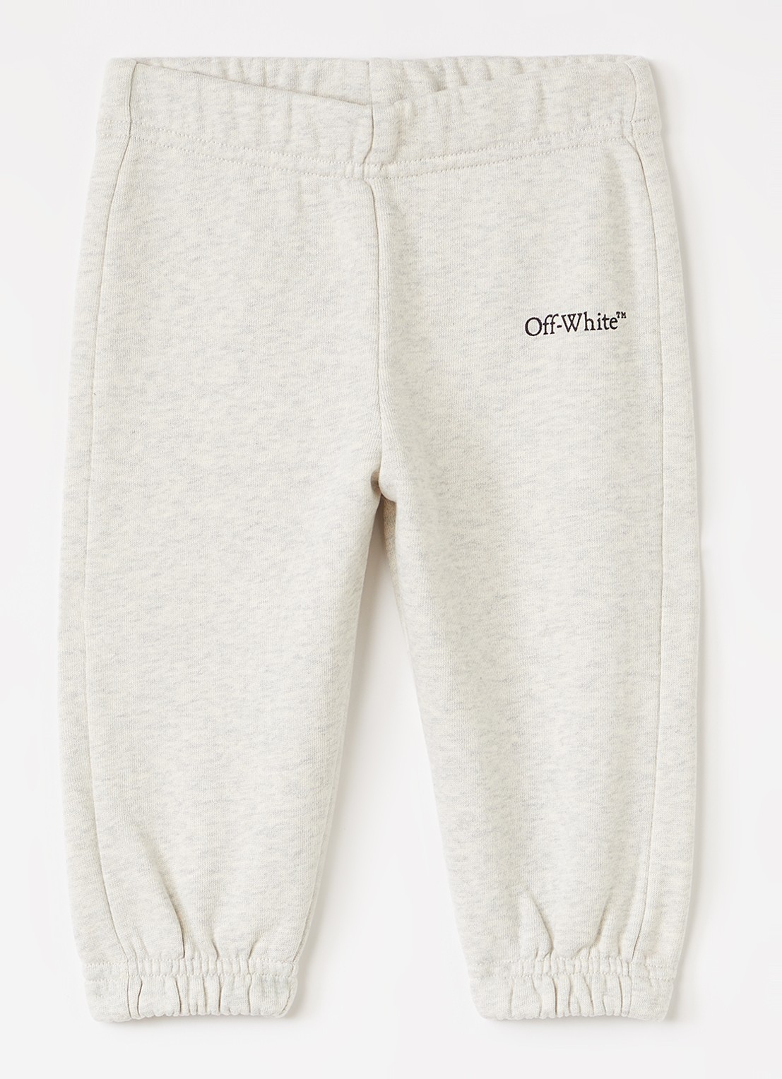 Off-White Bookish joggingbroek met logo - voorkant 2 grijsmele