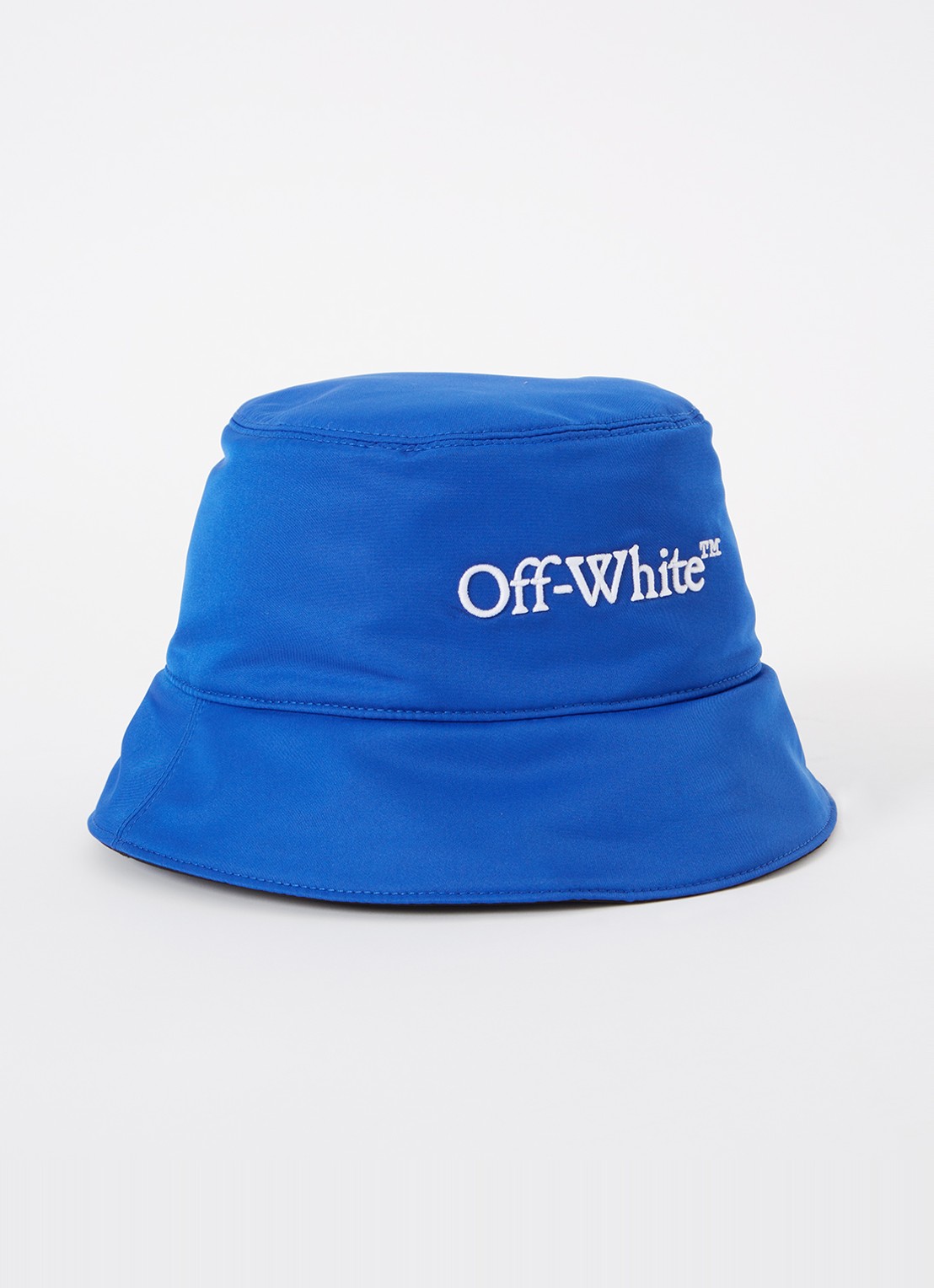 Off-White Bookish Reversible bucket hoed met logoborduring - voorkant kobaltblauw