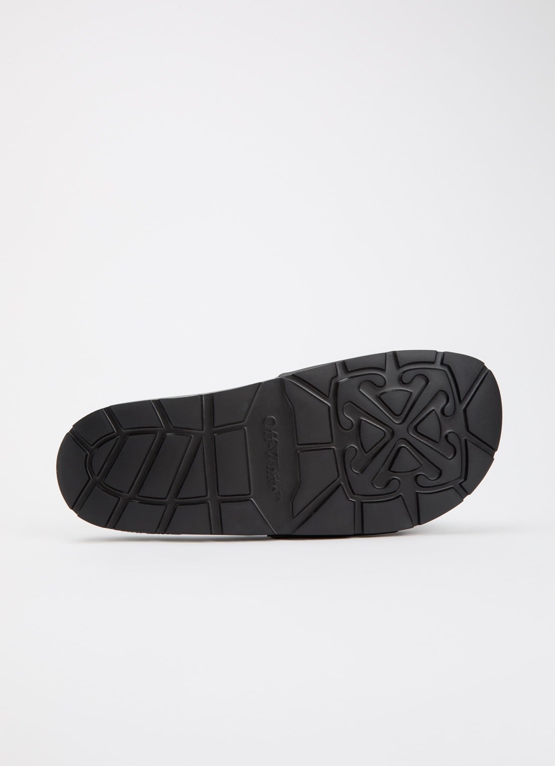 Off-White Bookish slipper met logo - detail 4 zwart