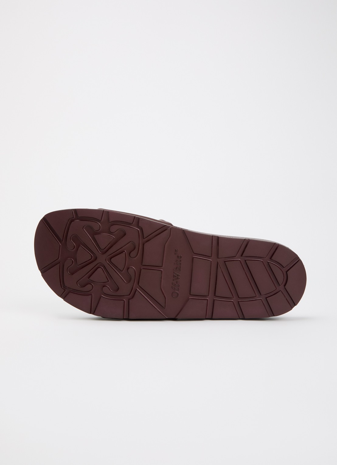 Off-White Bookish slipper met logo - detail 4 bordeauxrood