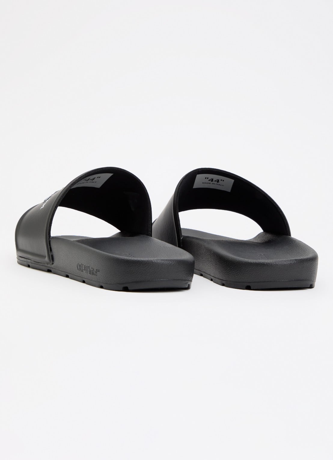 Off-White Bookish slipper met logo - achterkant 6 zwart