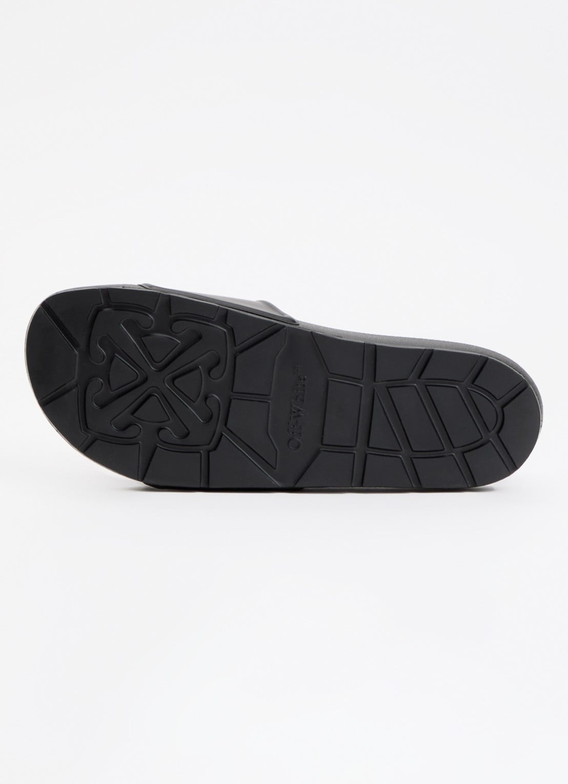 Off-White Bookish slipper met logo - detail 4 zwart