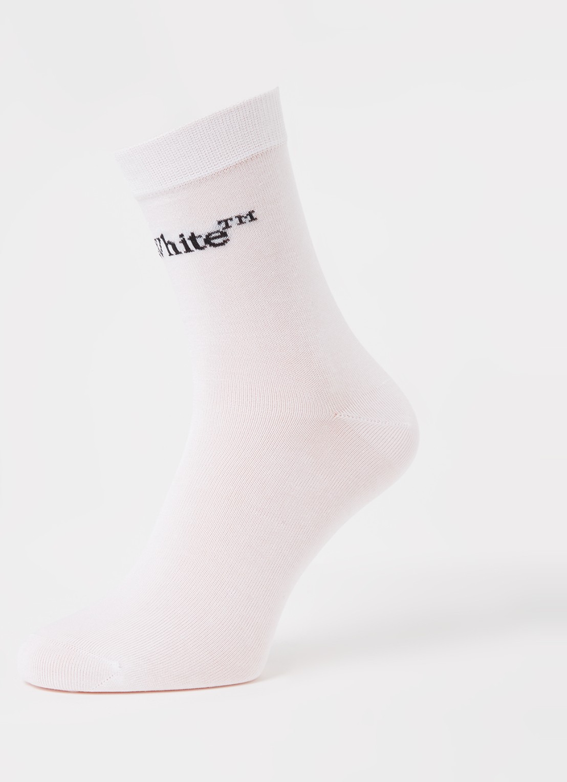 Off-White Bookish sokken met logo - detail 3 wit