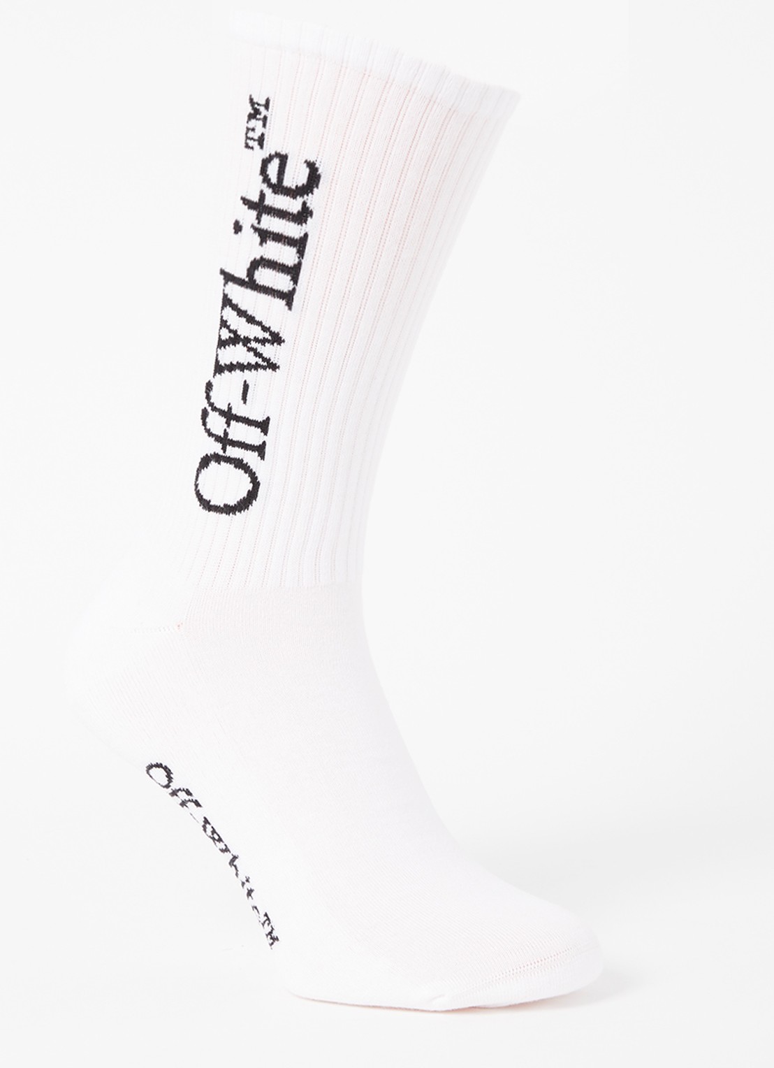 Off-White Bookish sokken met logo - voorkant 2 wit