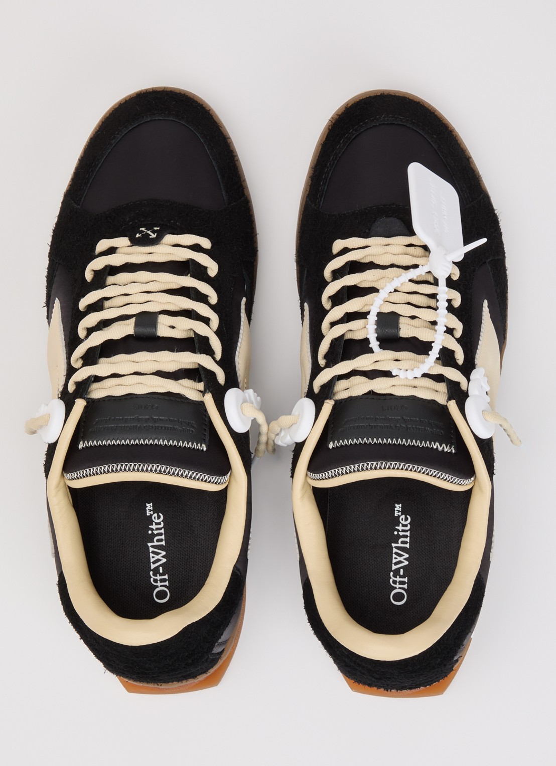Off-White End Of Play sneaker met details van leer en suède - detail 4 zwart