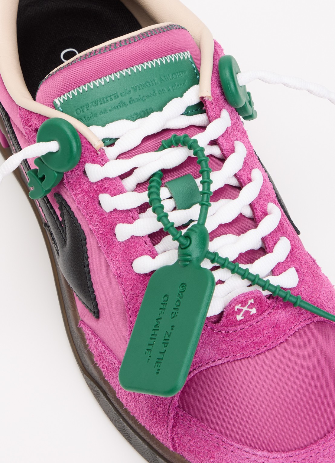 Off-White End Of Play sneaker met details van suède - detail 5 fuchsia