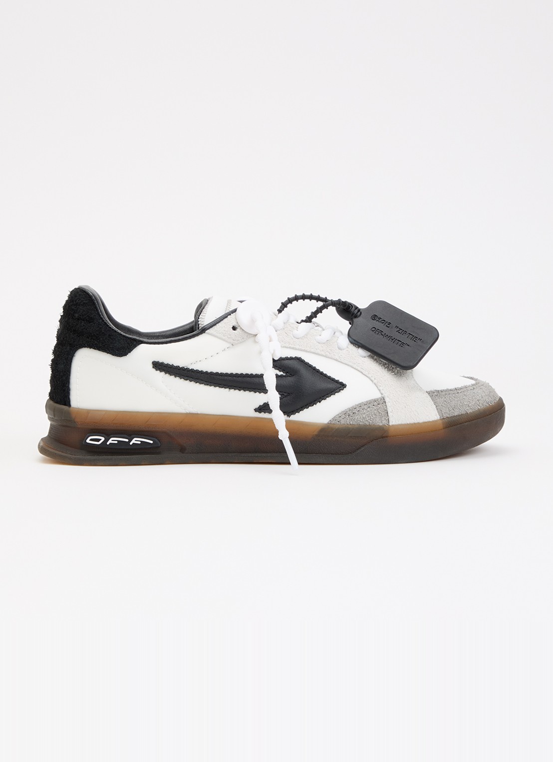 Off-White End Of Play sneaker met details van suède - voorkant 5 wit
