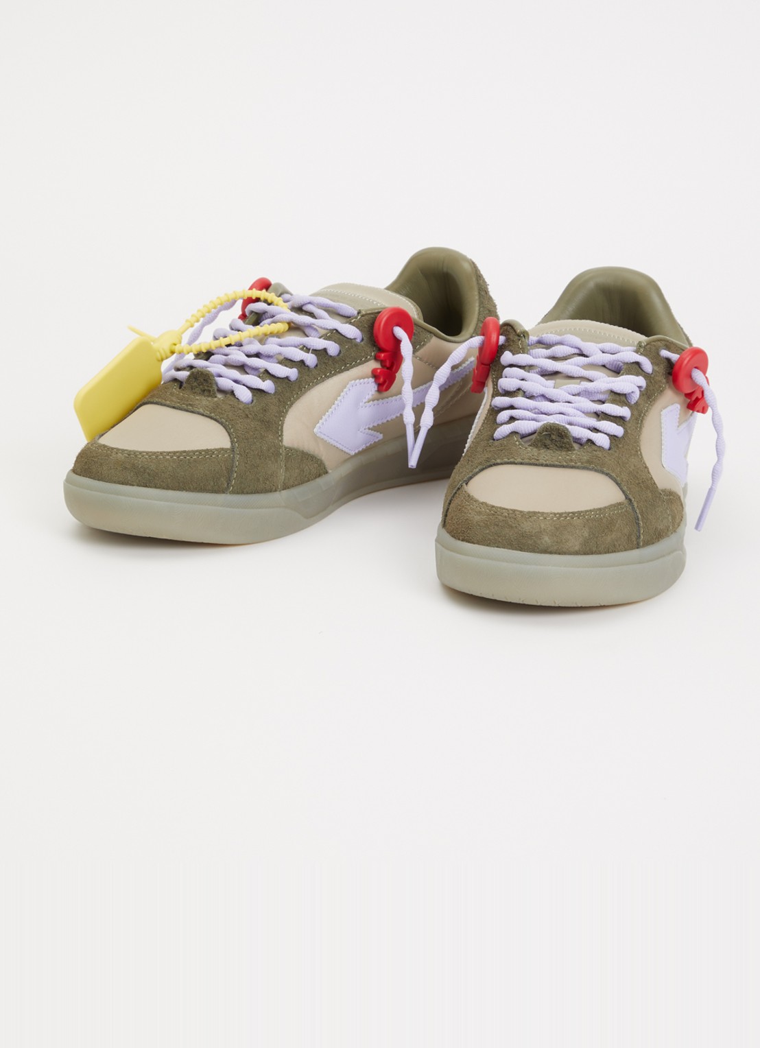 Off-White Ends of Play sneaker met details van kalfssuède - detail 2 bruin