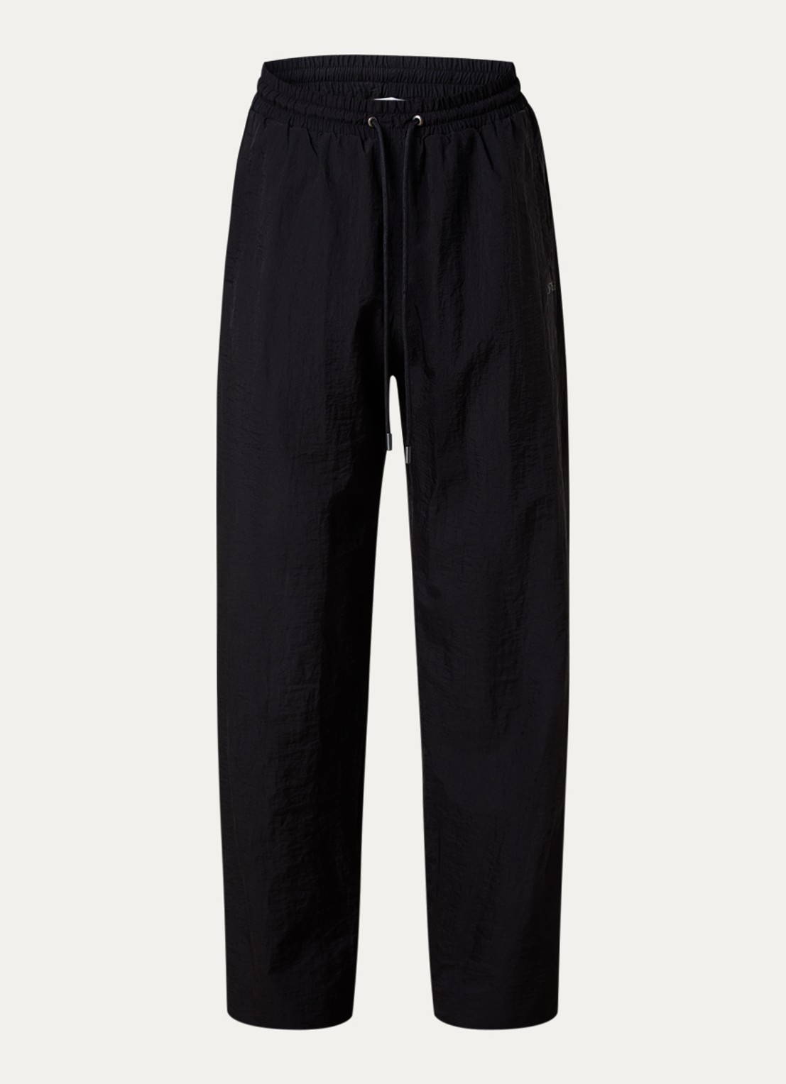 Off-White Glossy arrow wide fit broek met steekzakken - voorkant 5 zwart