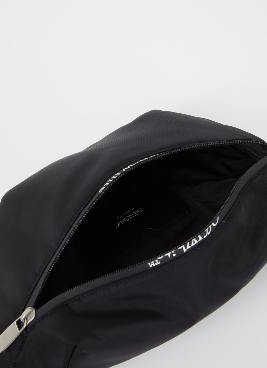 Off-White Heuptas met logoprint - detail zwart