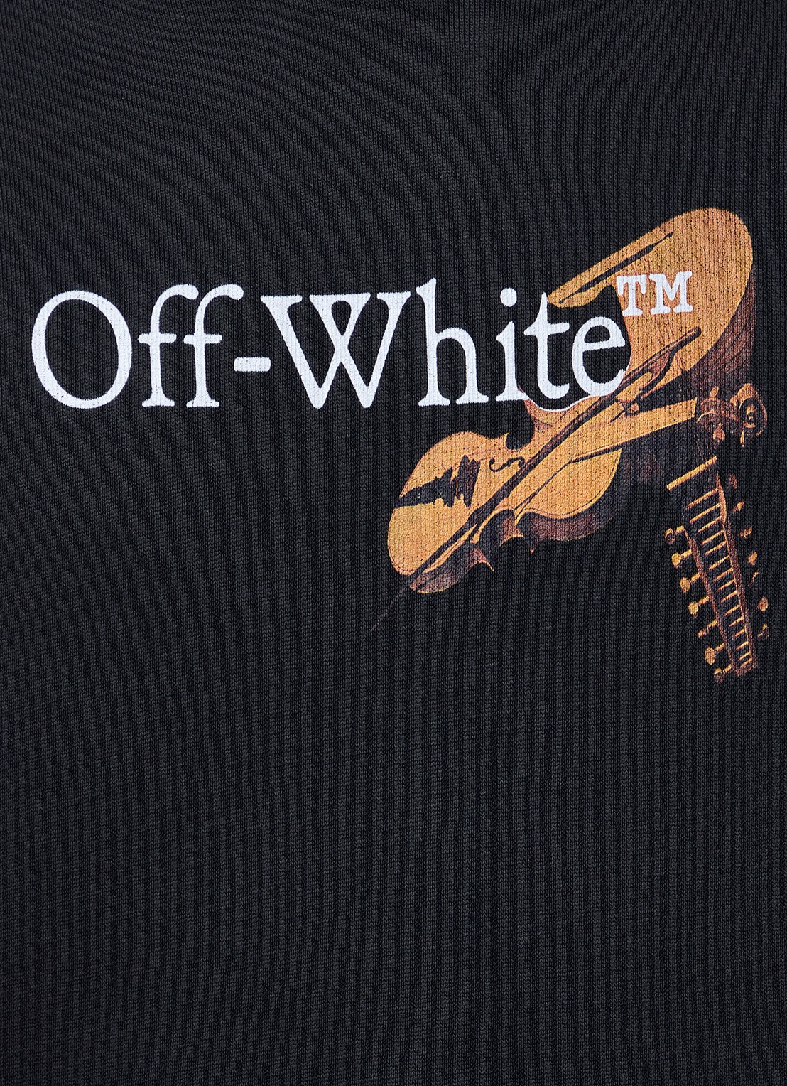 Off-White Hoodie met logo- en backprint - detail 5 zwart