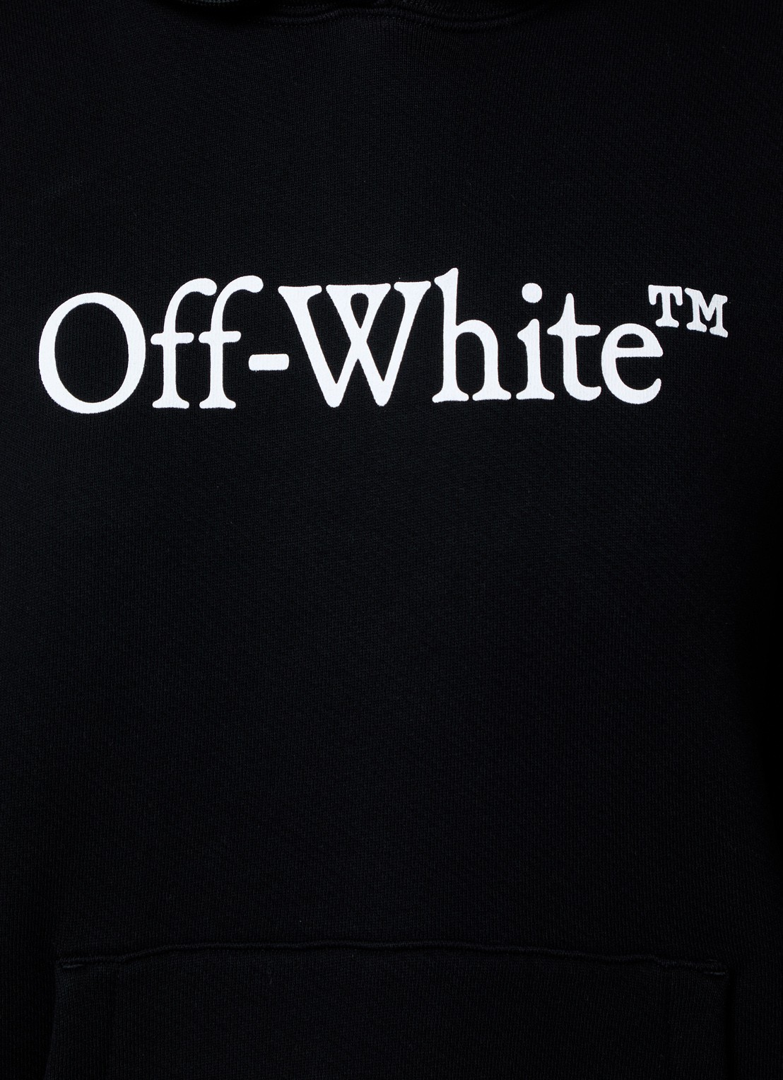 Off-White Hoodie met logoprint  - detail 4 zwart