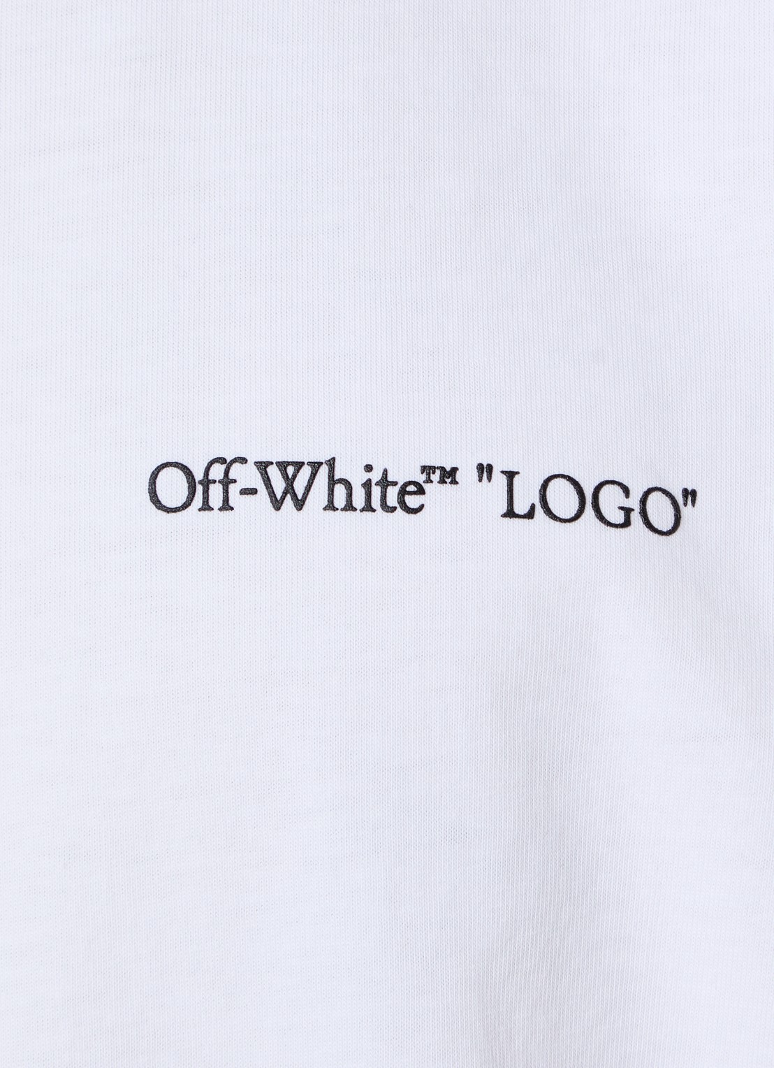 Off-White Logo Quote T-shirt met logo - detail 4 wit