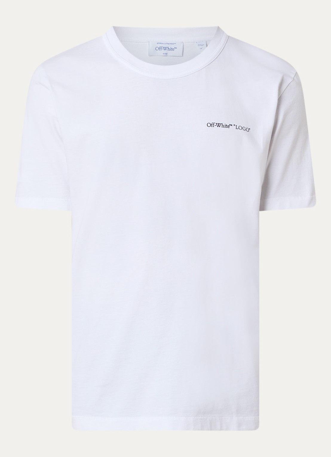 Off-White Logo Quote T-shirt met logo - voorkant wit
