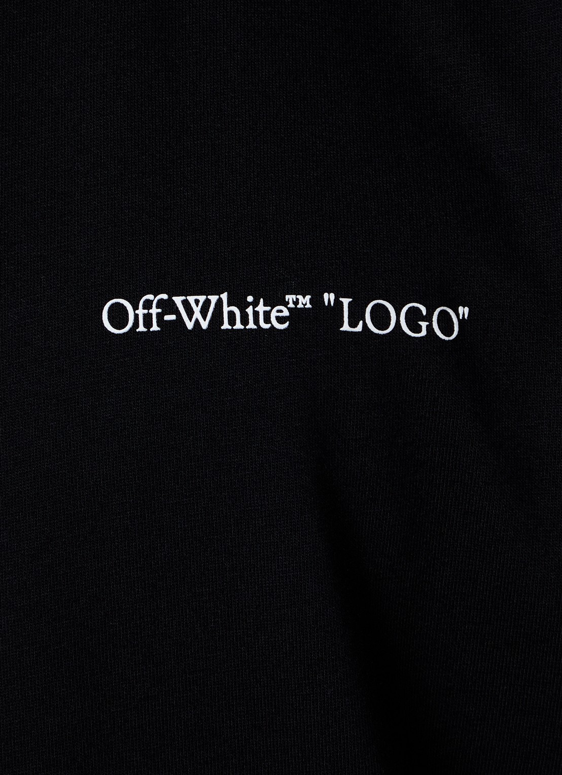 Off-White Logo Quote T-shirt met logo - detail 4 zwart
