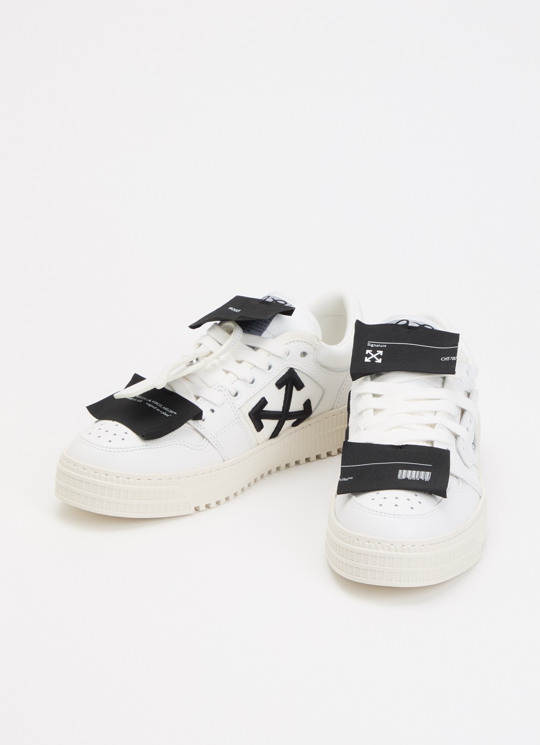 Off-White Low Top 3.0 Off Court sneaker met details van leer - detail 3 wit