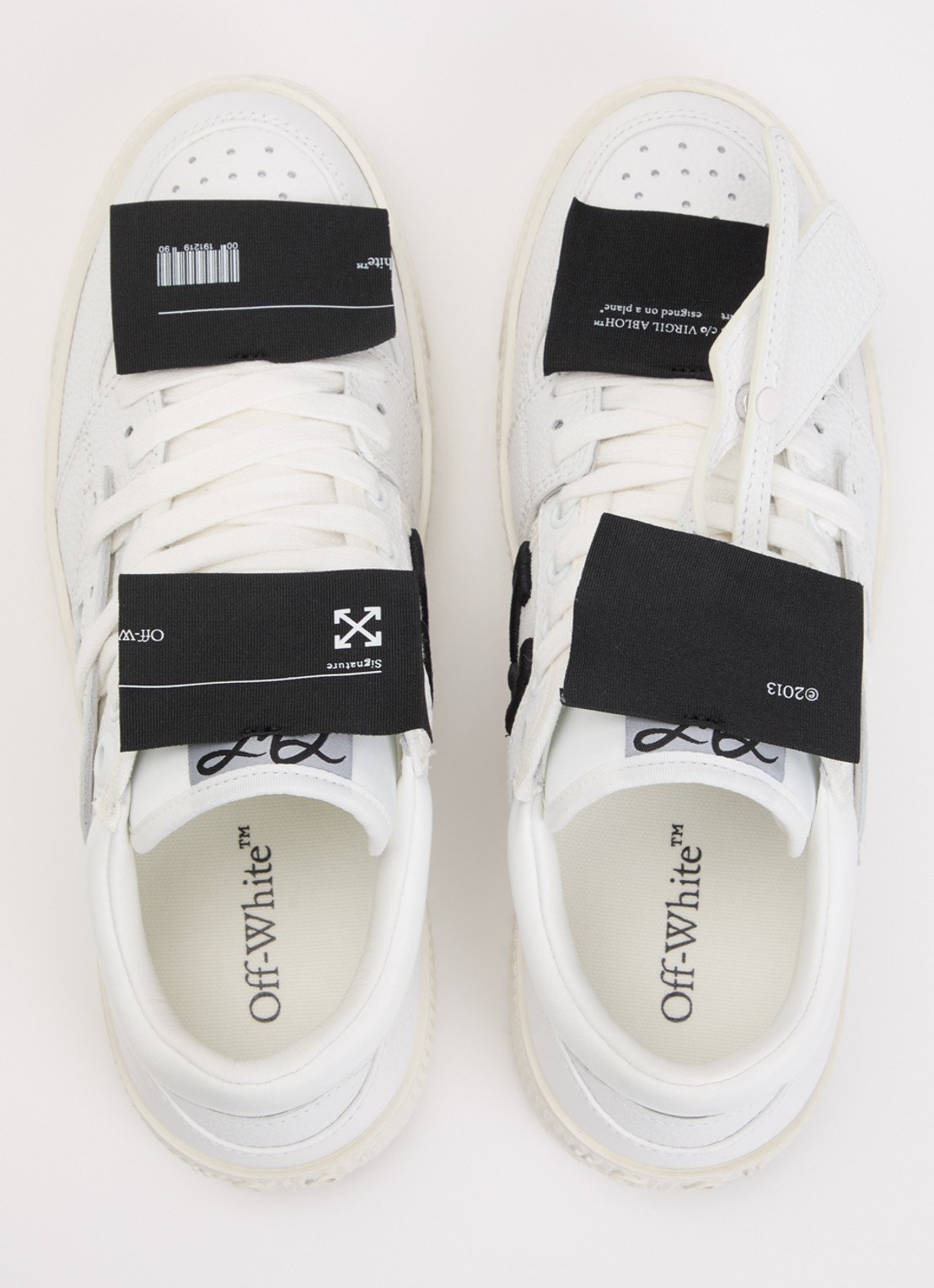 Off-White Low Top 3.0 Off Court sneaker met details van leer - detail 4 wit