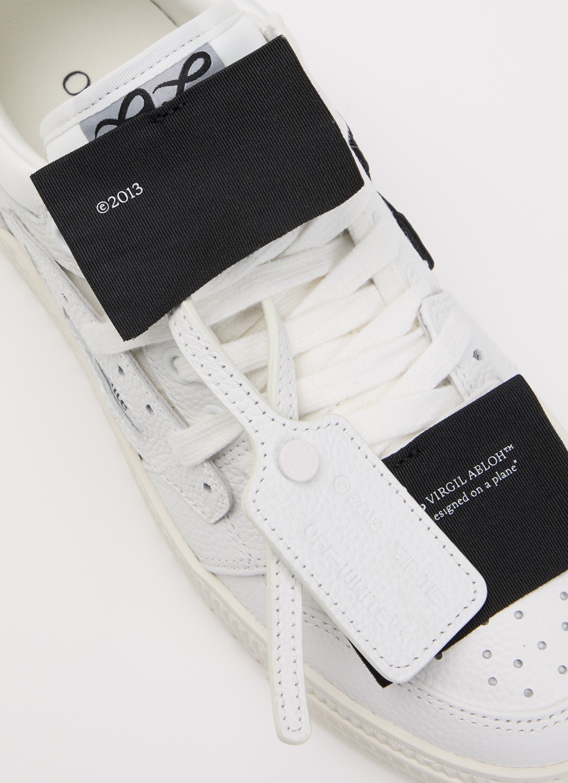 Off-White Low Top 3.0 Off Court sneaker met details van leer - detail 6 wit