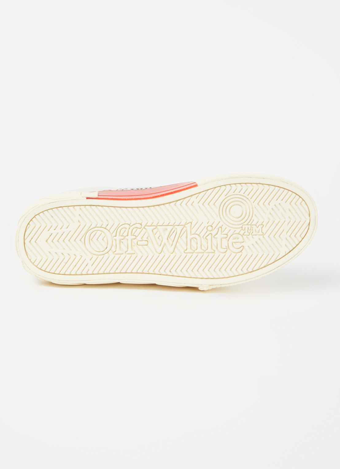 Off-White Low Vulcanized sneaker van kalfsleer - detail 5 creme