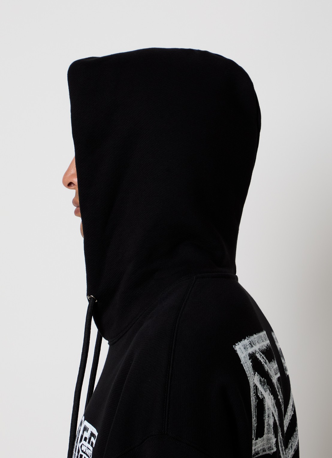 Off-White Motion hoodie met logo- en backprint - detail 3 zwart