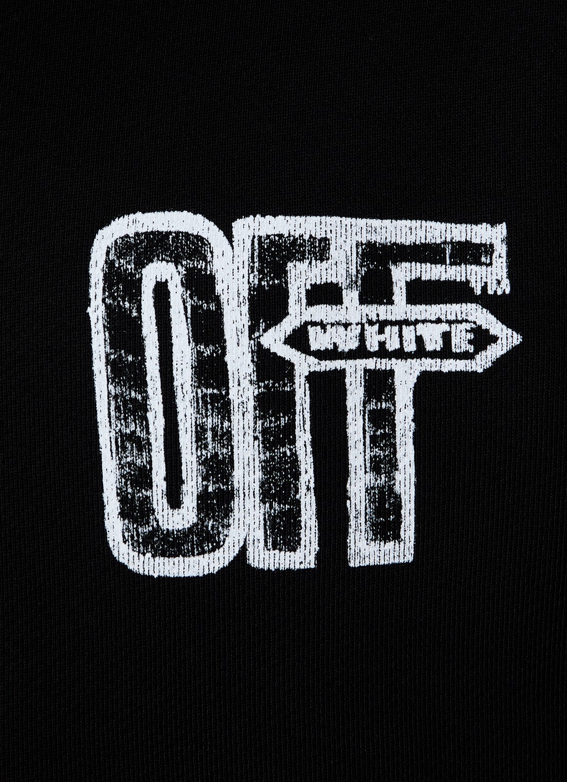 Off-White Motion hoodie met logo- en backprint - detail 4 zwart