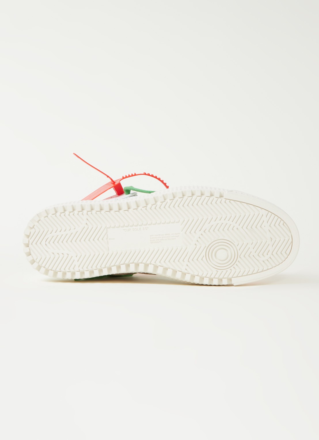 Off-White Off Court 3.0 sneaker van leer  - detail 5 wit