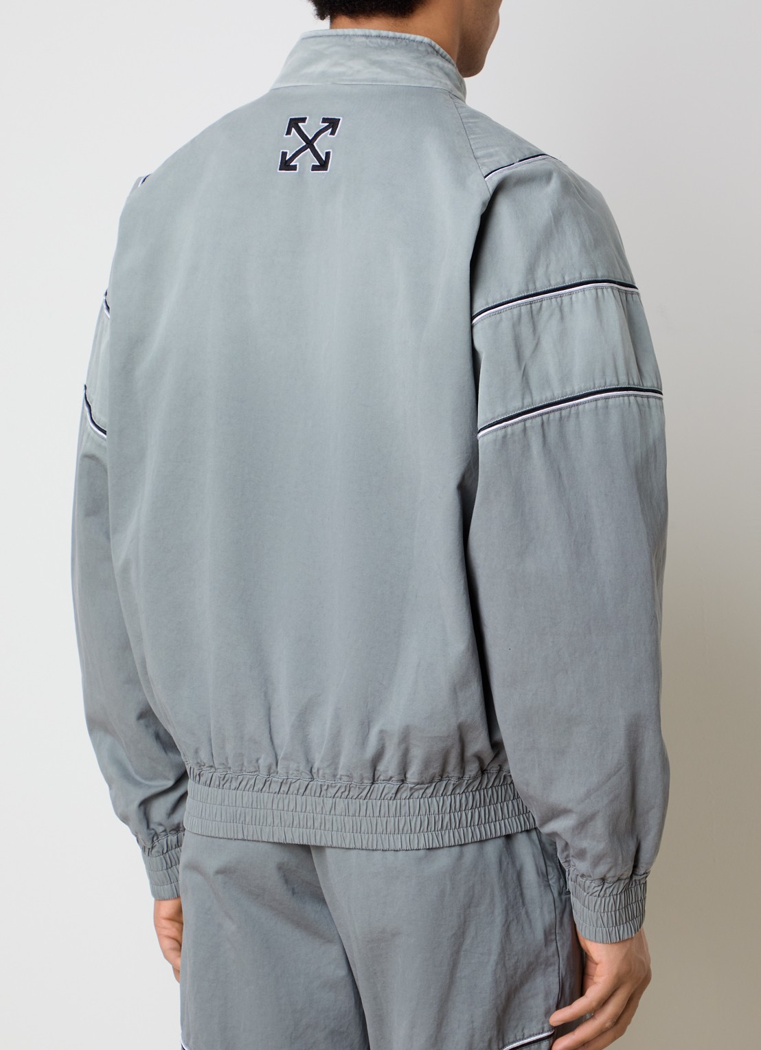 Off-White Offline trackvest met steekzakken - achterkant grijs
