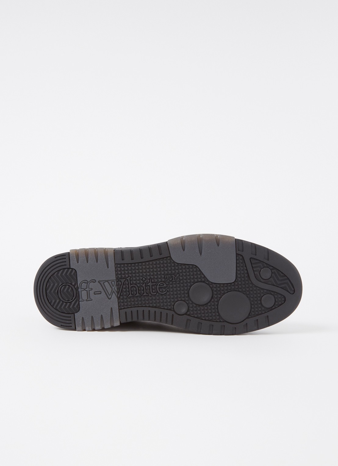 Off-White Out Of Office "For Walking" sneaker met leren details - detail 5 zwart