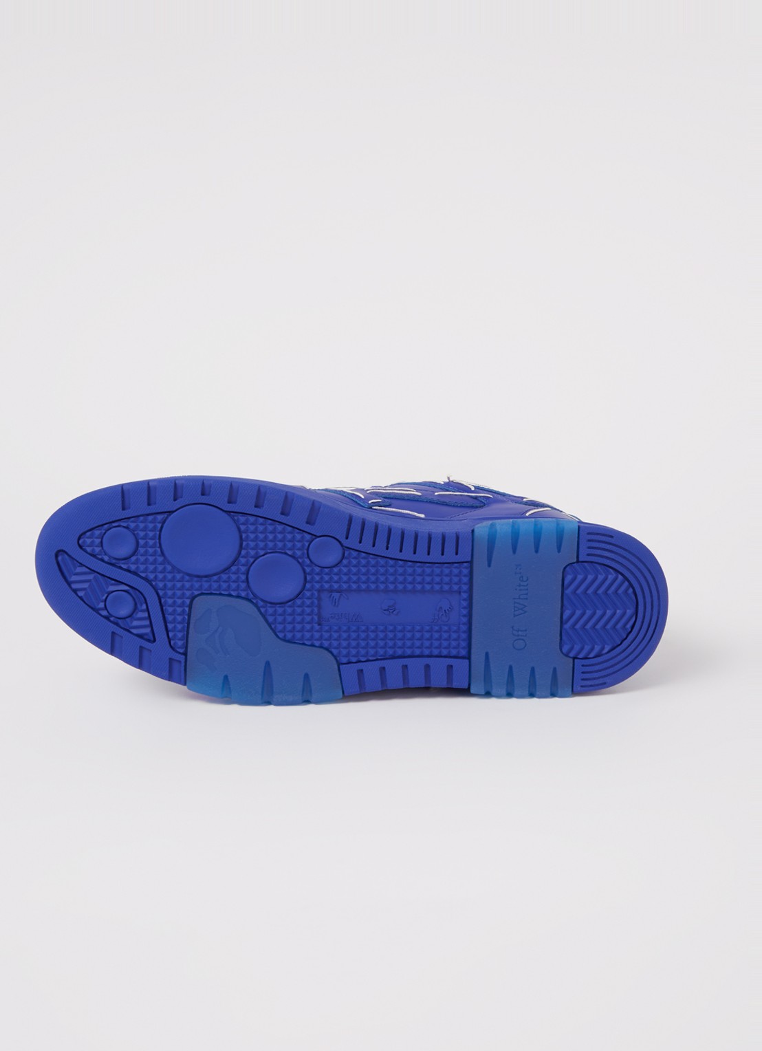Off-White Out Of Office sneaker met leren details - detail 5 blauw