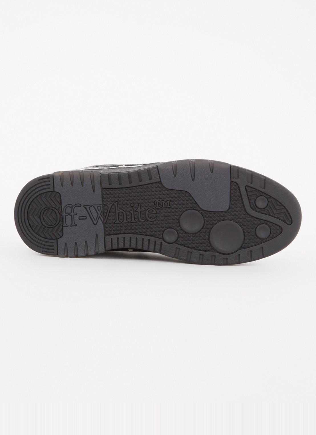 Off-White Out Of Office sneaker van kalfsleer met print - detail 4 zwart