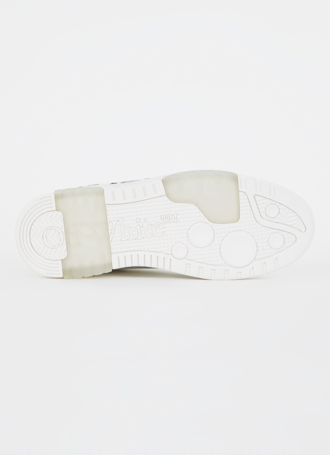 Off-White Out Of Office sneaker van kalfsleer met print - detail 6 gebroken wit