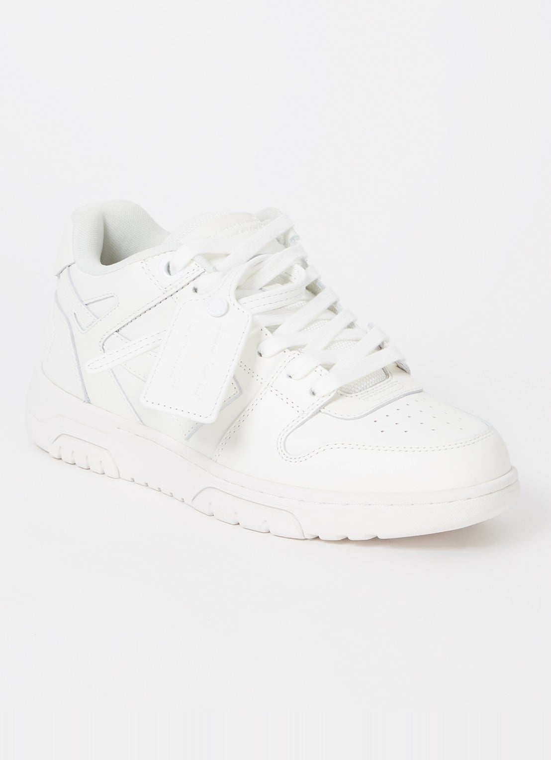 Off-White Out Of Office sneaker van kalfsleer  - voorkant 5 wit