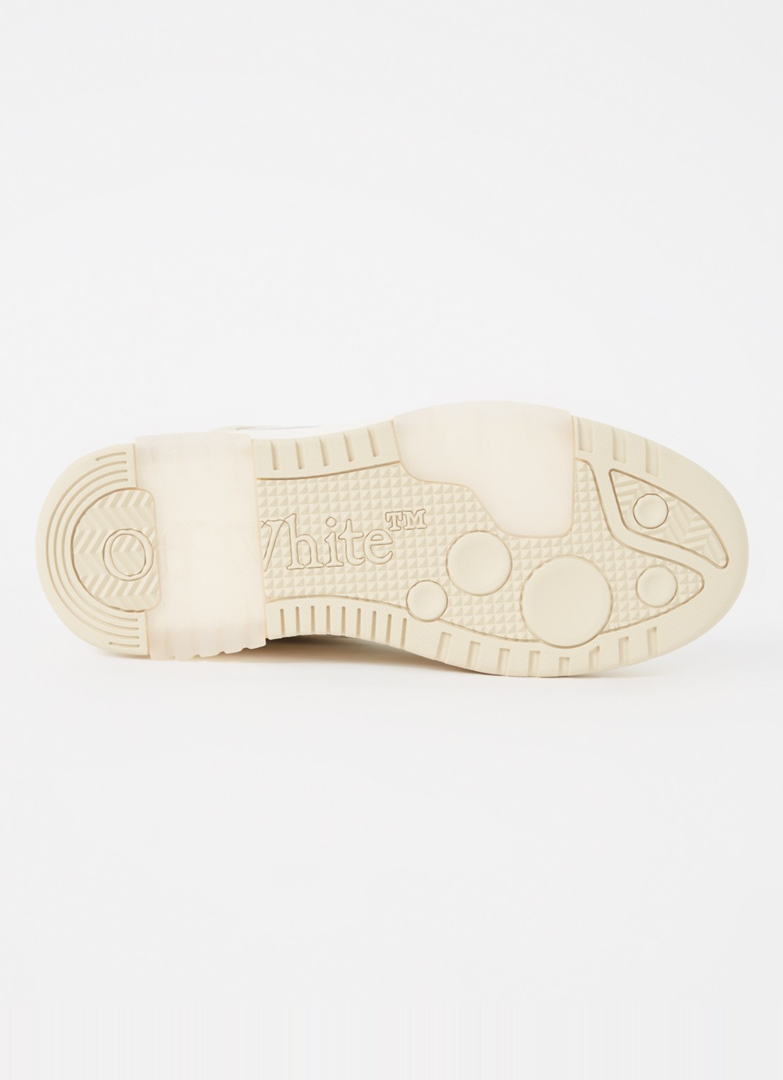Off-White Out Of Office sneaker van kalfsleer  - detail 4 creme