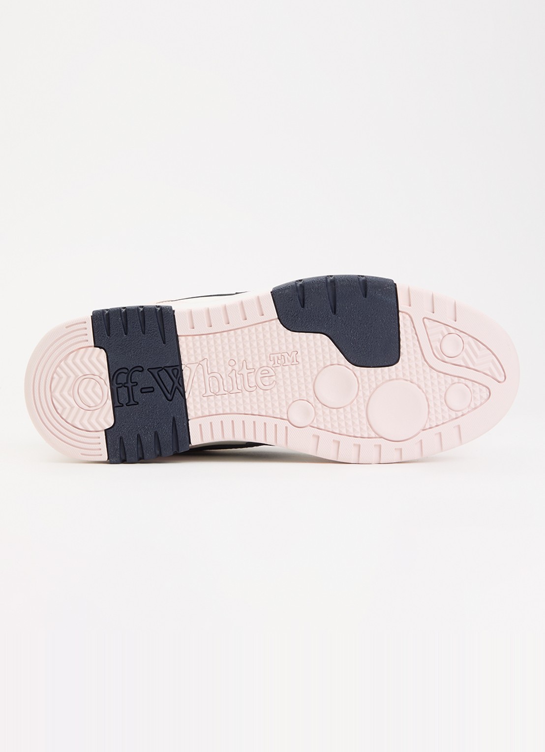 Off-White Out Of Office sneaker van kalfsleer - detail 4 lichtroze