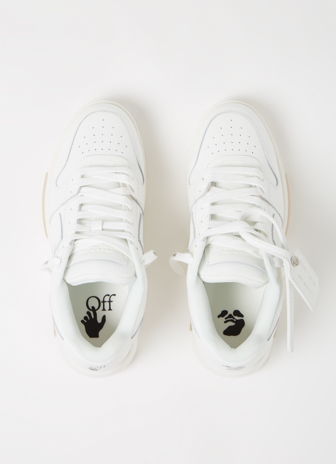 Off-White Out of Office sneaker van kalfsleer - detail 3 wit