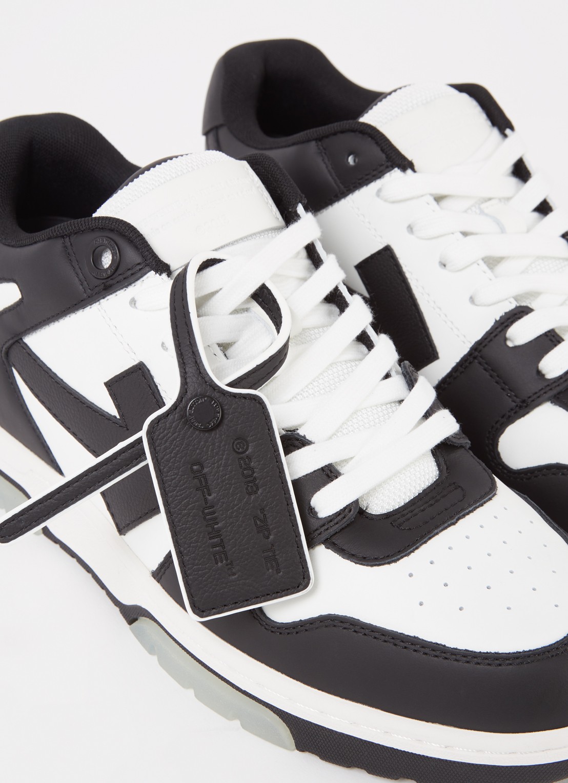 Off-White Out Of Office sneaker van kalfsleer - detail 4 wit