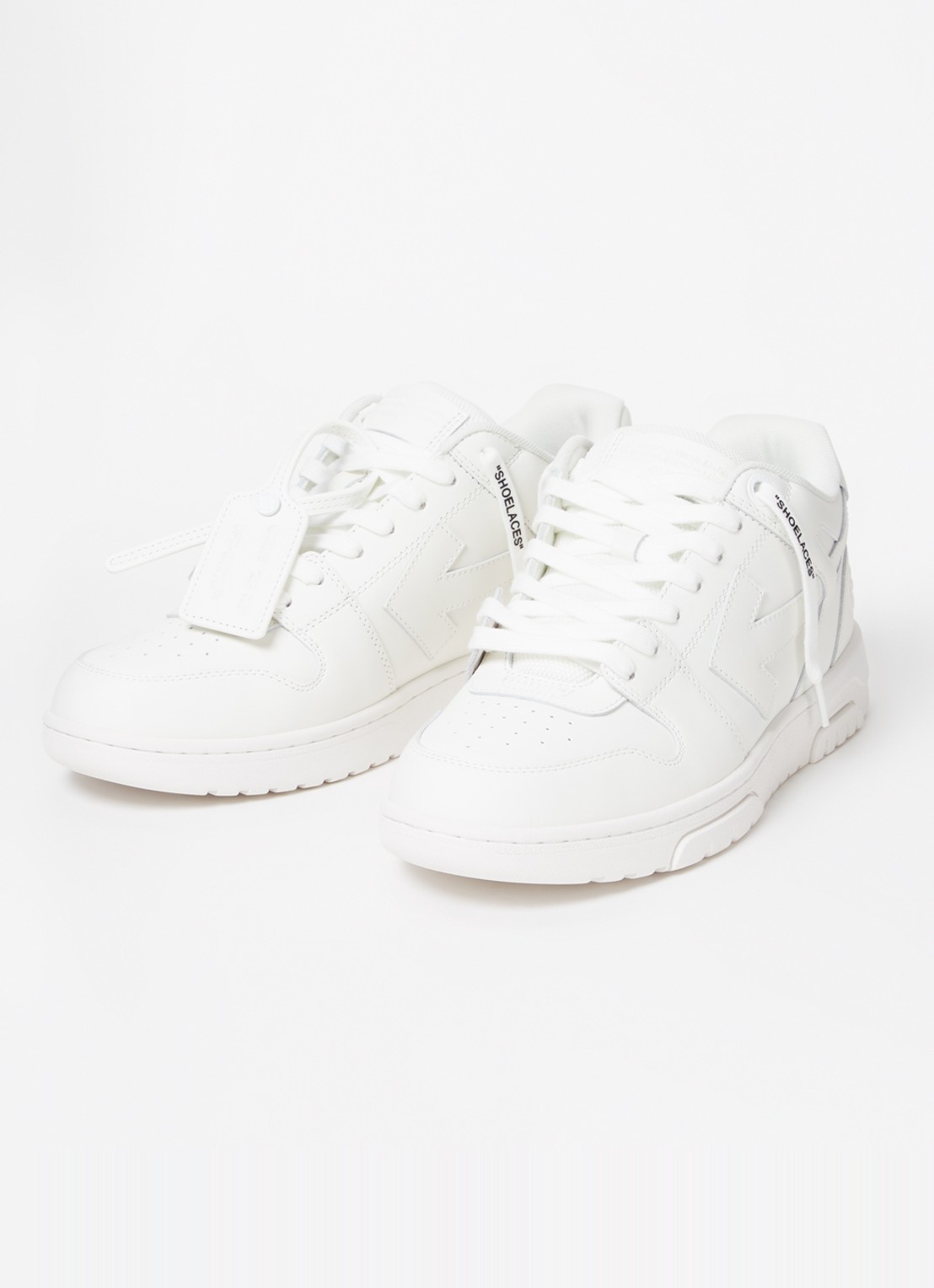 Off-White Out Of Office sneaker van kalfsleer - detail wit