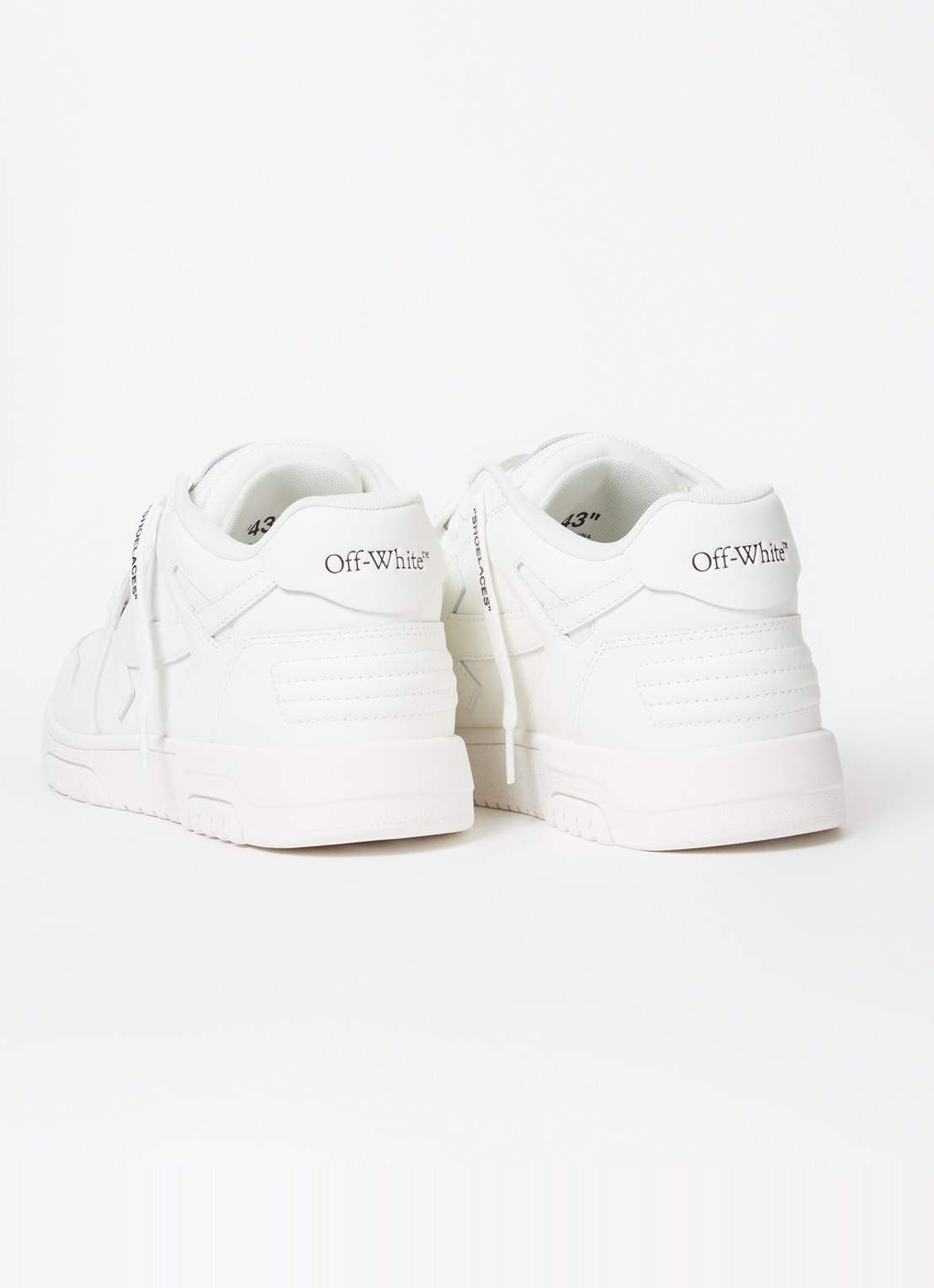 Off-White Out Of Office sneaker van kalfsleer - detail 2 wit
