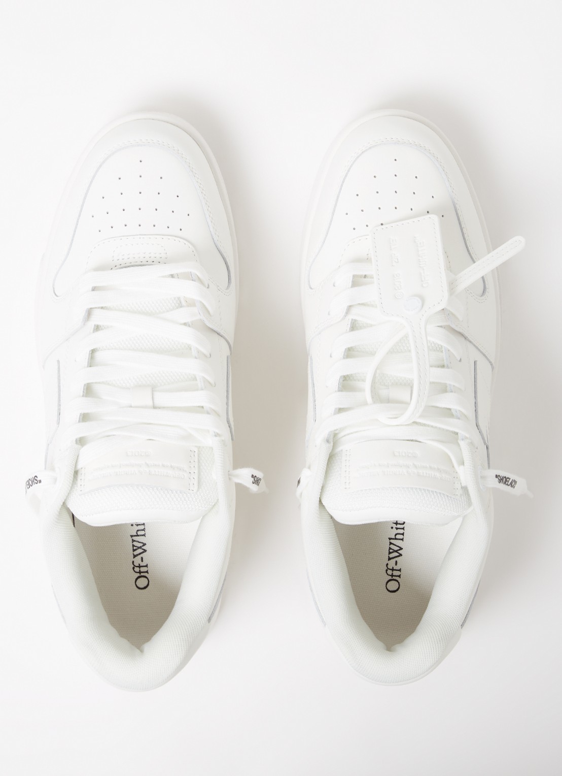 Off-White Out Of Office sneaker van kalfsleer - detail 3 wit