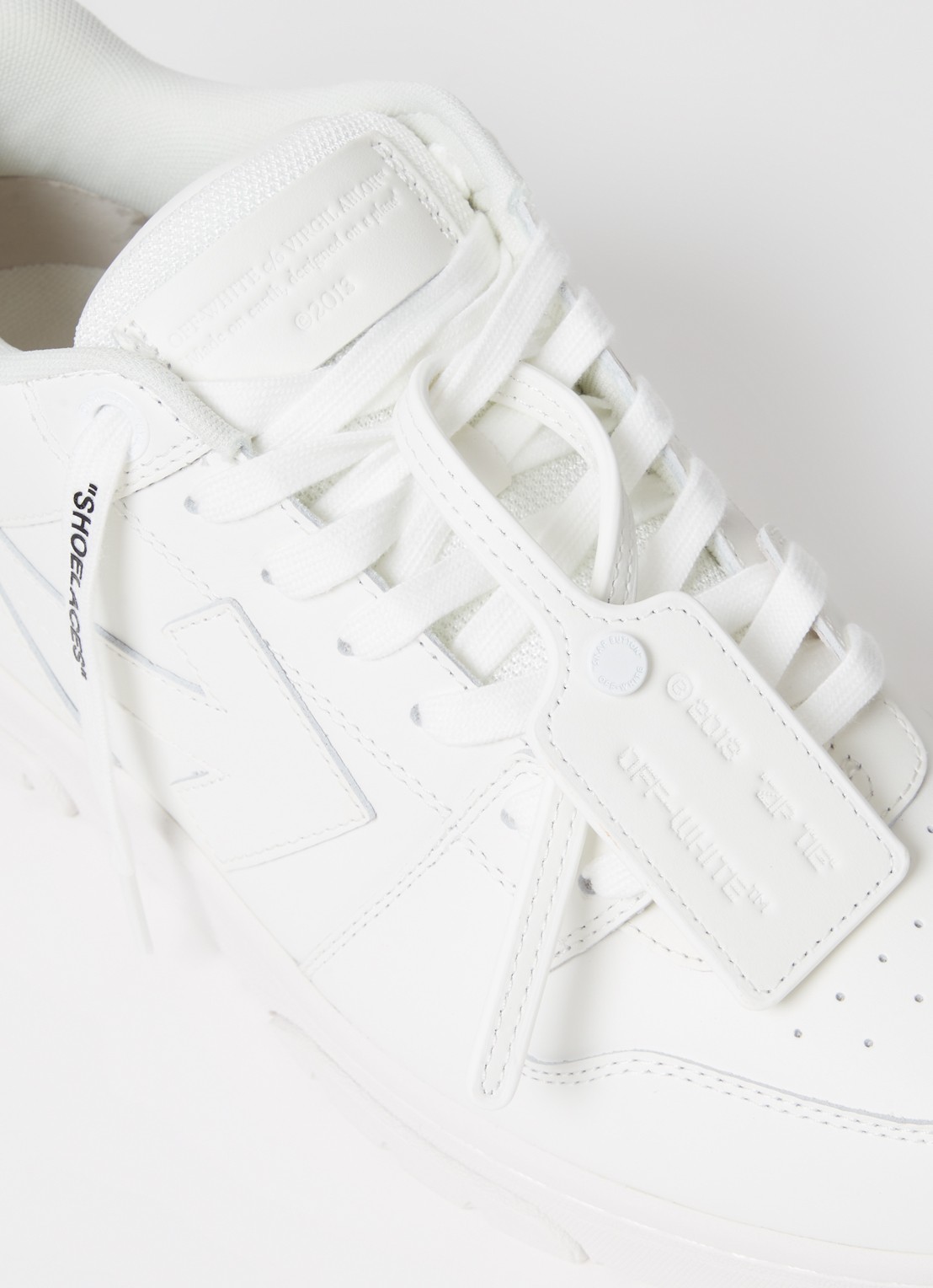 Off-White Out Of Office sneaker van kalfsleer - detail 4 wit