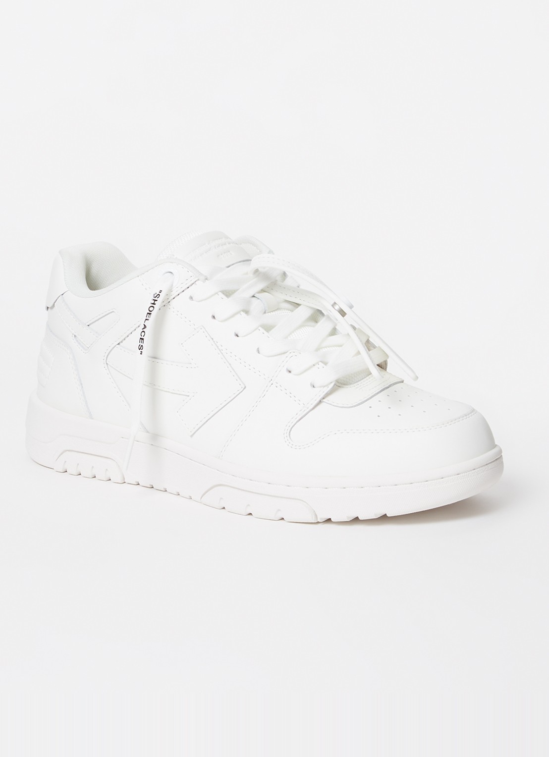 Off-White Out Of Office sneaker van kalfsleer - voorkant 6 wit